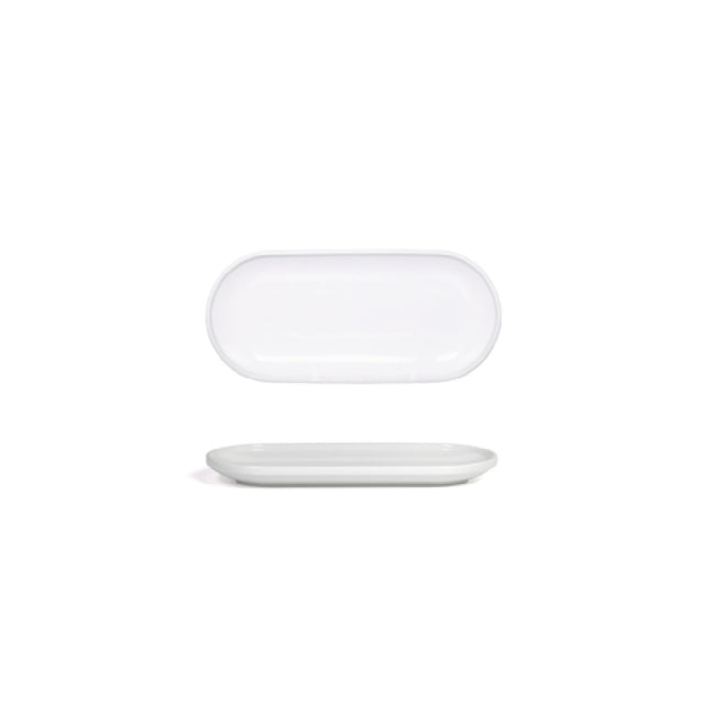FOH DSU012WHP23 Bevel Plate 11" X 5" X 1"H Oval