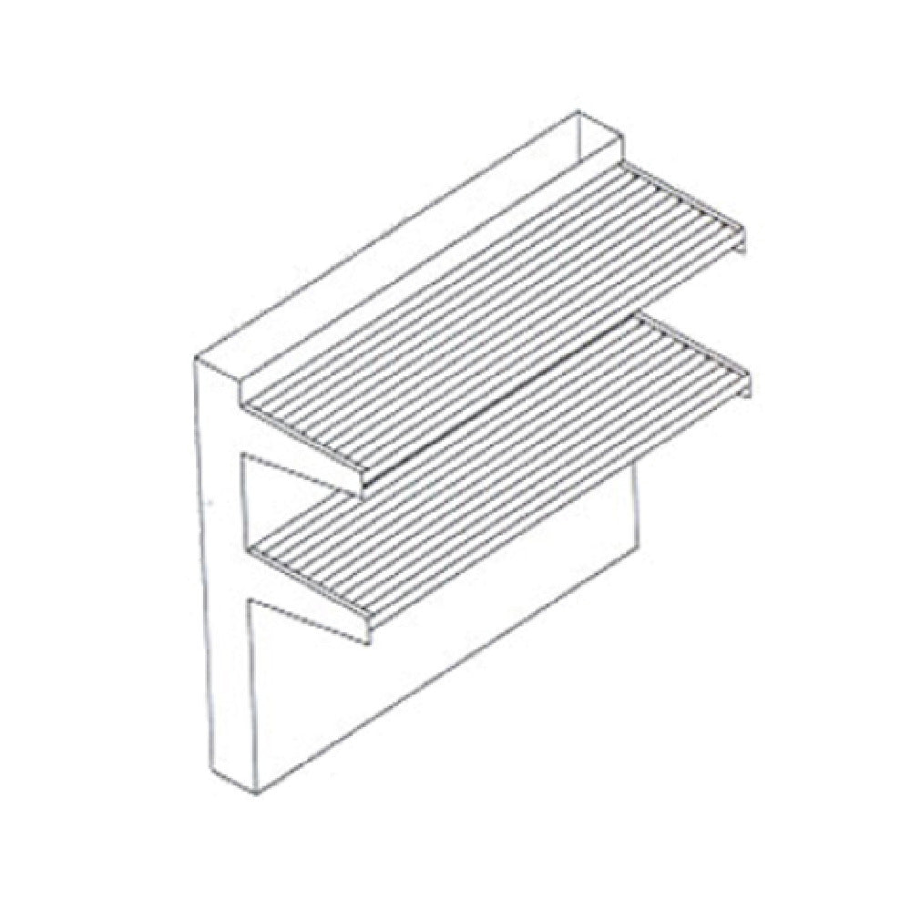 Jade Range DTS-12 Titan™ Double-deck Tubular High Shelf 12" Stainless Steel