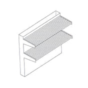 Jade Range DTS-36 Titan™ Double-deck Tubular High Shelf 36" Stainless Steel