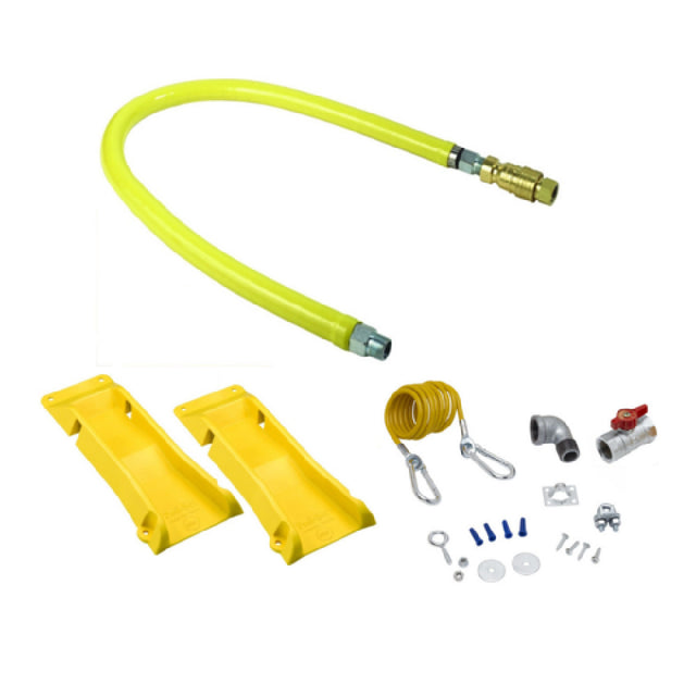 T&S Brass HG-4D-48SEL-PS Safe-T-Link Gas Connector Hose 3/4"connection 48" Hose