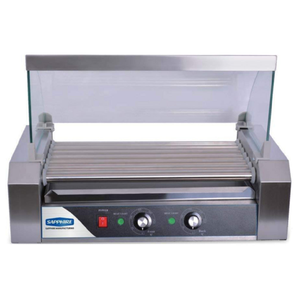 Sapphire Manufacturing SE-HDR7 Sapphire Hot Dog Roller Grill Capacity 18 Hot Dogs