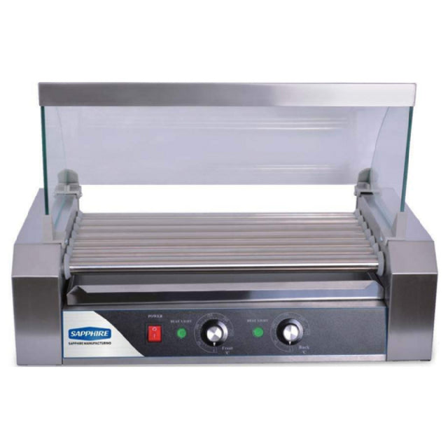 Sapphire Manufacturing SE-HDR11 Sapphire Hot Dog Roller Grill Capacity 30 Hot Dogs