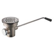 Sapphire Manufacturing TTLD-35 Twist Handle Lever Drain Heavy Duty 3-1/2" Sink Opening