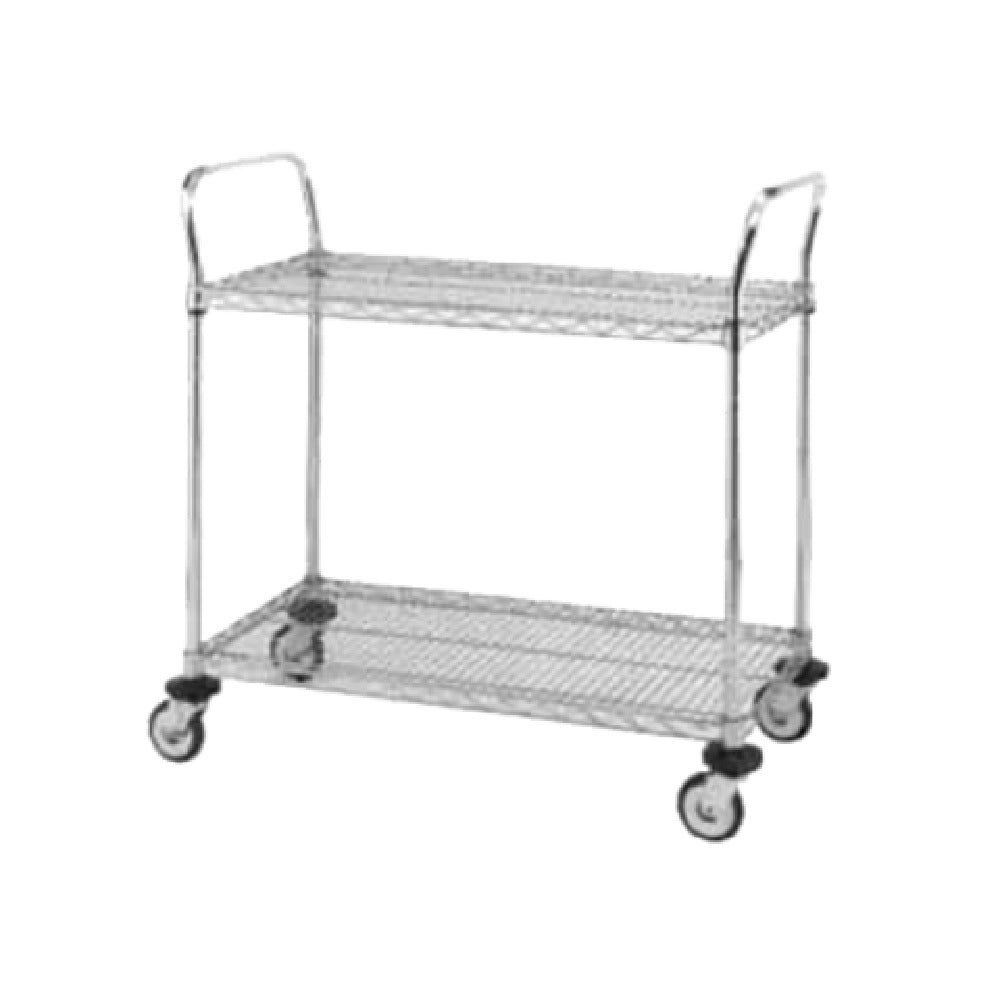 Metro MW601 MW Standard Duty Utility Cart MW500 Series (2) Wire Shelves Open Base