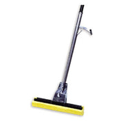 Rubbermaid FG643500BRNZ Steel Roller Sponge Mop 12" Cellulose Head
