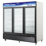 Blue Air BKGF72-HC - Freezer Merchandiser, Three-section, 72 Cu. Ft. Capacity