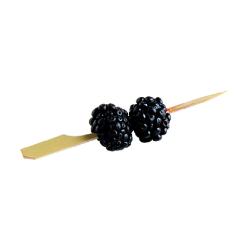 FOH AST021NAB83 Servewise® Disposable Pick Paddle 3-1/2" Bamboo (100 Per Bag)