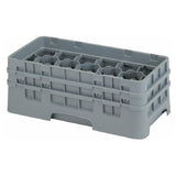 Cambro 17HS434151 Camrack® Glass Rack With (2) Soft Gray Extenders Half Size