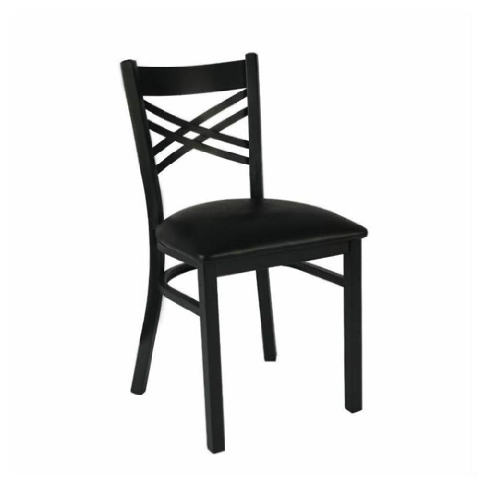 Hubert 32Q-026 - CenPro Metal Cross Back Chair, 285 Lb. Weight Capacity, Standard Height