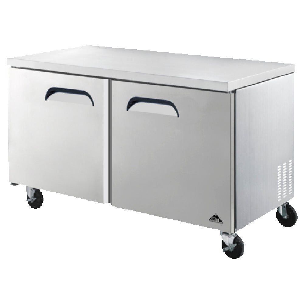 Akita AUF-60 Undercounter Freezer Two-section Self-contained Refrigeration