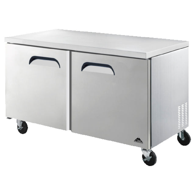 Akita AUF-60 Undercounter Freezer Two-section Self-contained Refrigeration