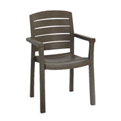 Grosfillex 46119037 - Acadia Classic Stacking Dining Armchair, Designed For Outdoor Use