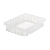 Quantum DG91025CLCS - Dividable Grid Container, 11-7/8"L X 8-1/4"W X 2-1/2"H, Clear