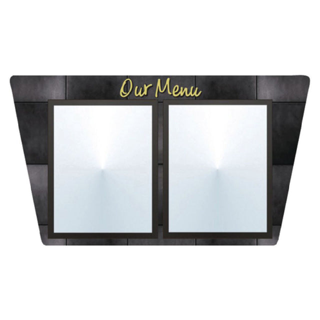 Hubert 49994 - Menu Board, 2-pocket, Wall-mount