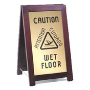 Cal Mil 851-WET Westport "Wet Floor" Sign 12"W X 17-1/2"D X 20"H A-frame