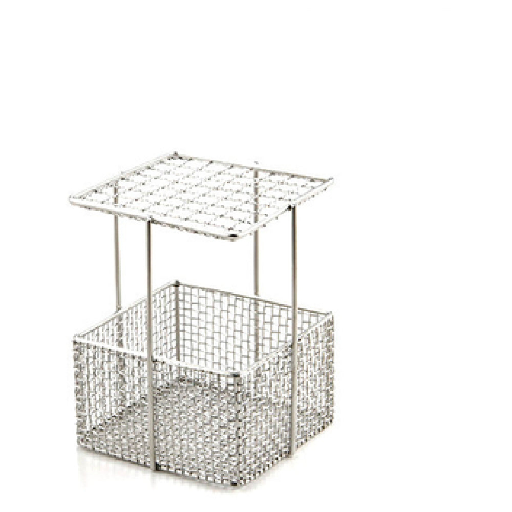 American Metalcraft STWBSKT Straw Basket 4"L X 4"W X 6-3/4"H Square