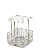 American Metalcraft STWBSKT Straw Basket 4"L X 4"W X 6-3/4"H Square