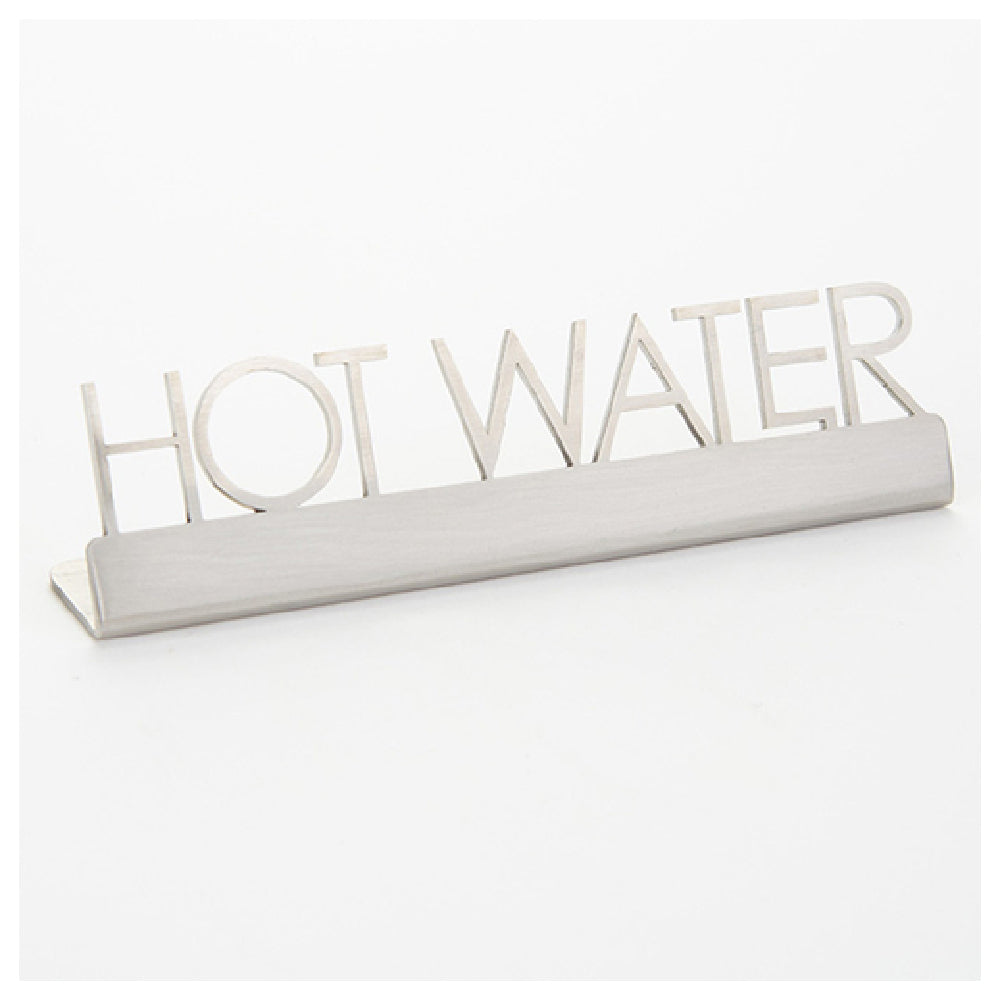 American Metalcraft SSHW5 Sign "hot Water" 5"L X 3/4"W X 1-1/4"H