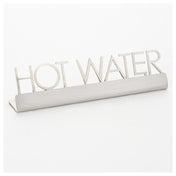 American Metalcraft SSHW5 Sign "hot Water" 5"L X 3/4"W X 1-1/4"H