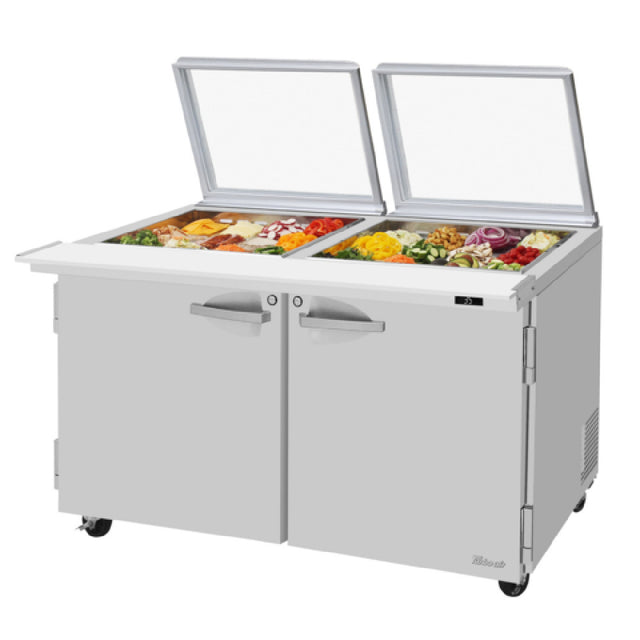 Turbo Air PST-60-24-N-GL PRO Series Mega Top Sandwich/Salad Prep Table With Glass Lid
