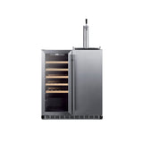 Summit SWBC3041 Combination Wine Cellar & Kegerator Indoor/outdoor Compatible