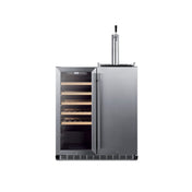 Summit SWBC3041 Combination Wine Cellar & Kegerator Indoor/outdoor Compatible