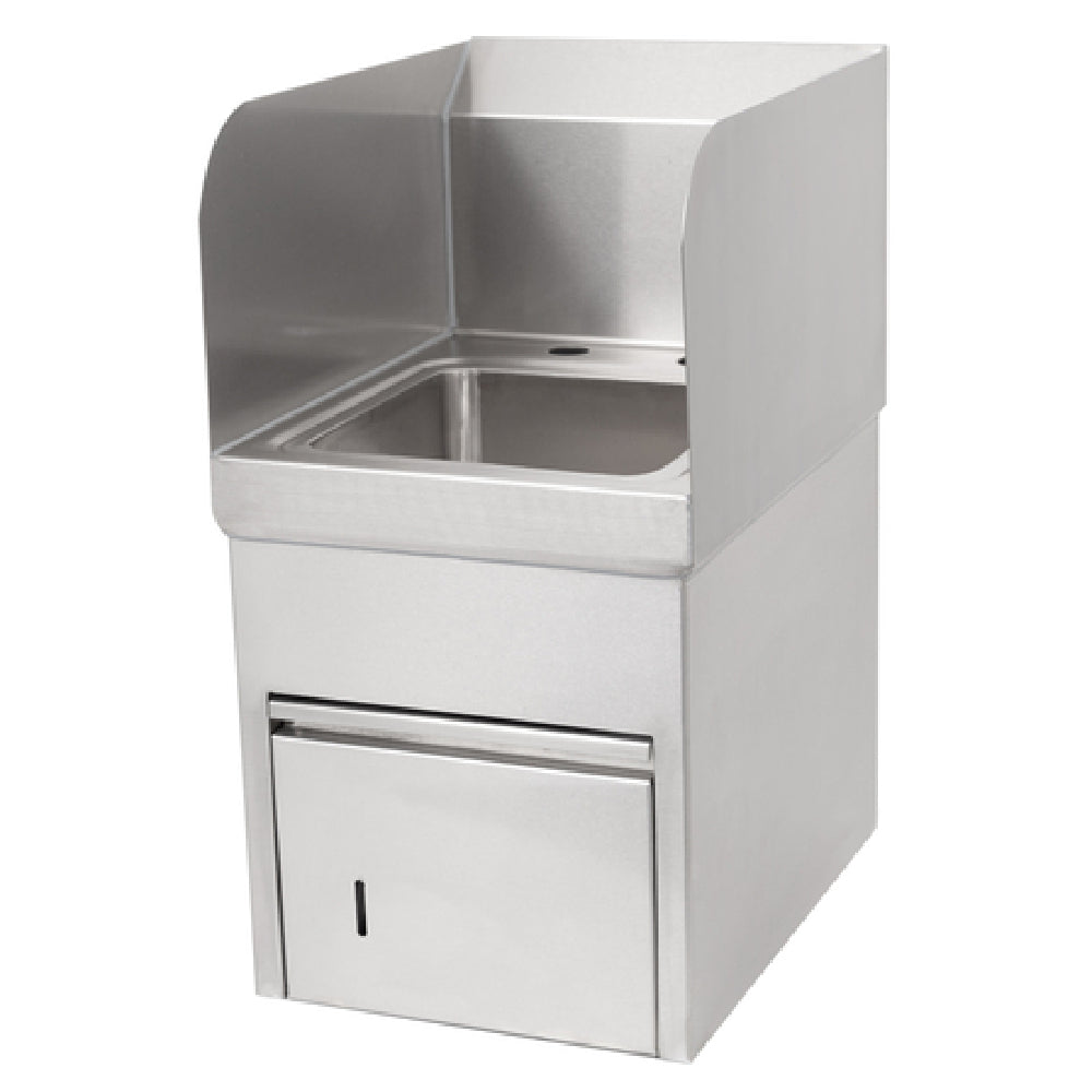 John Boos PBHS-W-0909-TD-SSLR-X Pro-Bowl Hand Sink Wall Mount 12"W X 16"D X 22-1/8"H Overall Size