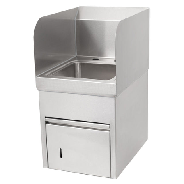 John Boos PBHS-W-0909-TD-SSLR-X Pro-Bowl Hand Sink Wall Mount 12"W X 16"D X 22-1/8"H Overall Size