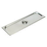 Winco SPJL-HCS Steam Table Pan Cover 1/2 Size Long Solid