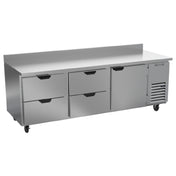 Beverage Air WTRD93AHC-4 Worktop Refrigerator Three-section 35-1/2" Working Height