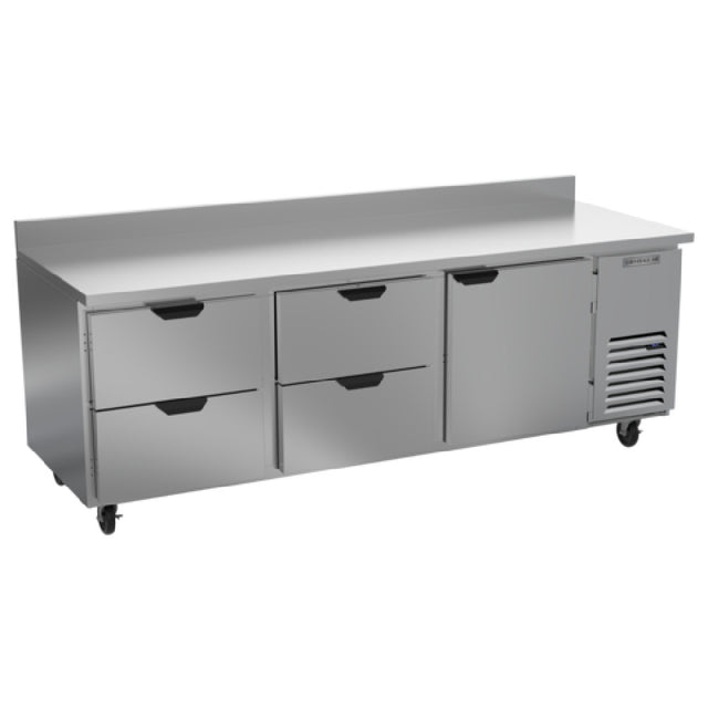 Beverage Air WTRD93AHC-4 Worktop Refrigerator Three-section 35-1/2" Working Height