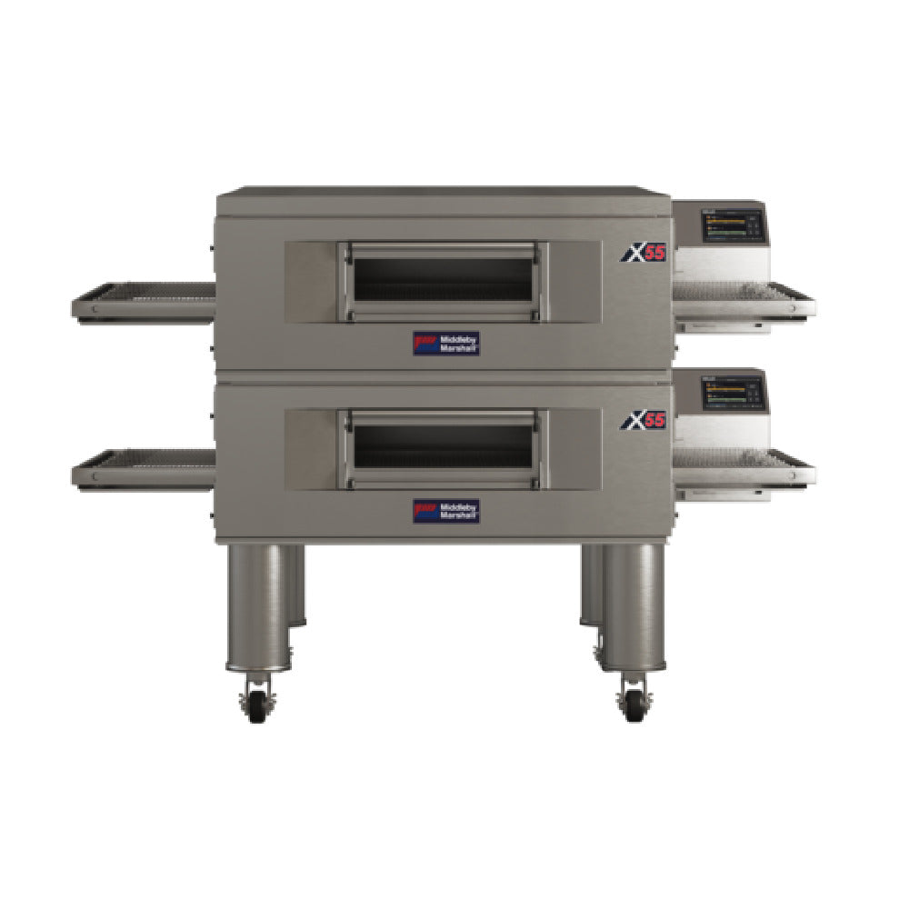 Middleby Marshall X55GWB-2_NAT - Energy Management Wide-Belt Conveyor Oven, Gas Fired
