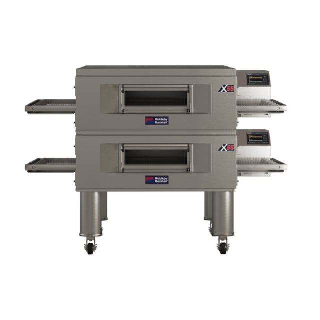 Middleby Marshall X55GWB-2_NAT - Energy Management Wide-Belt Conveyor Oven, Gas Fired