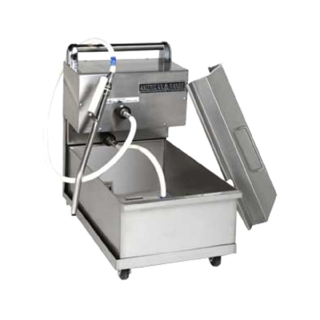 American Range ARPFS-35/50 Portable Fryer Filter System 60 Lb. Oil Capacity 1/2" Dia. Teflon Lined