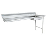Empura EUDT72R - Soiled Dishtable, 72"W X 30"D X 41.5"H, Undercounter