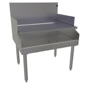 Glastender RDBA-30S Recessed Drainboard Free Standing 30"W X 24"D (depth To Match 19" Deep Units With Single Speed Rail)