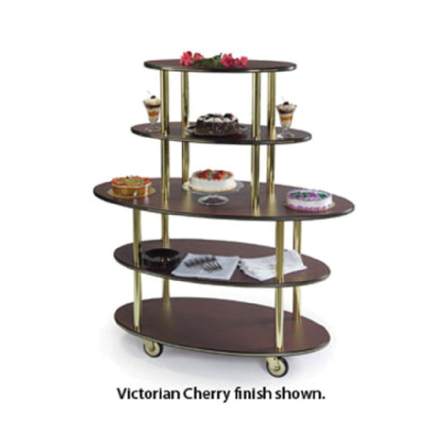 Geneva 37212 Dessert Cart Rounded Oval 50"W X 24"D X 57"H