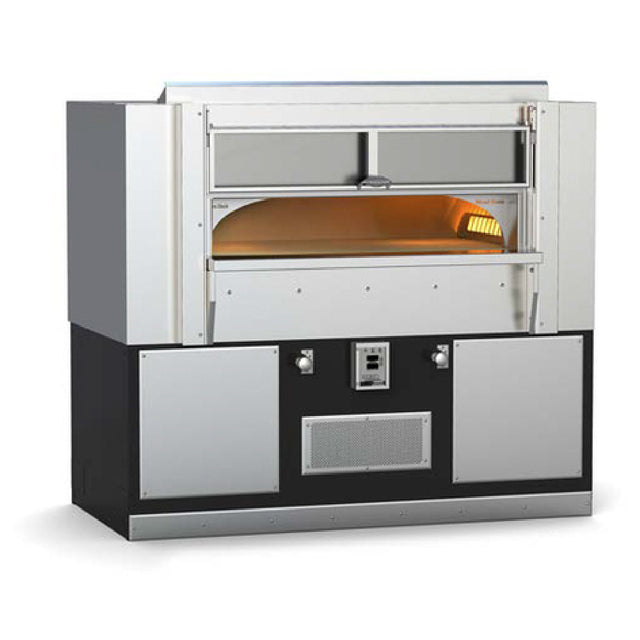 Wood Stone FD-8645-RFGLRIRW Fire Deck Stone Hearth Oven Radiant Flame Right And Left Sides With Infrared Under Floor Burner And The Option To Burn Wood