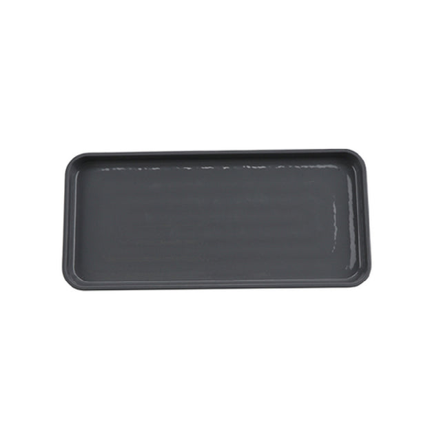 GET Enterprises RS-136-WS/GRM Roca Glazed Platter 13" X 6" Rectangular