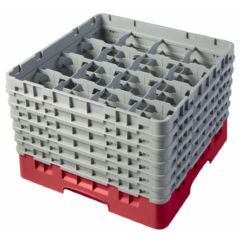 Cambro 16S1114163 Camrack® Glass Rack With (6) Soft Gray Extenders Full Size
