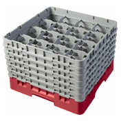 Cambro 16S1114163 Camrack® Glass Rack With (6) Soft Gray Extenders Full Size