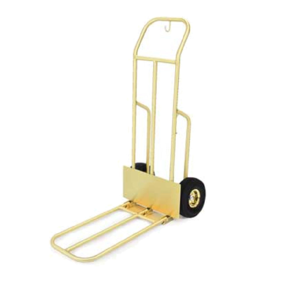 Forbes Industries 1566 Bellman's Handtruck 29"L Fold-up Dropnose 1" Brushed Brass