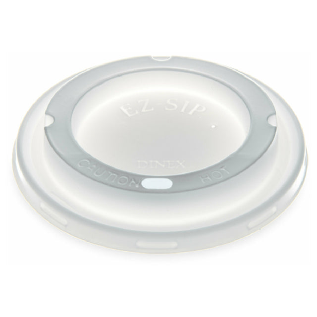 Dinex DX30008775 EZ-Sip™ Disposable Lid Fits Turnbury® 8 Oz. Mug White