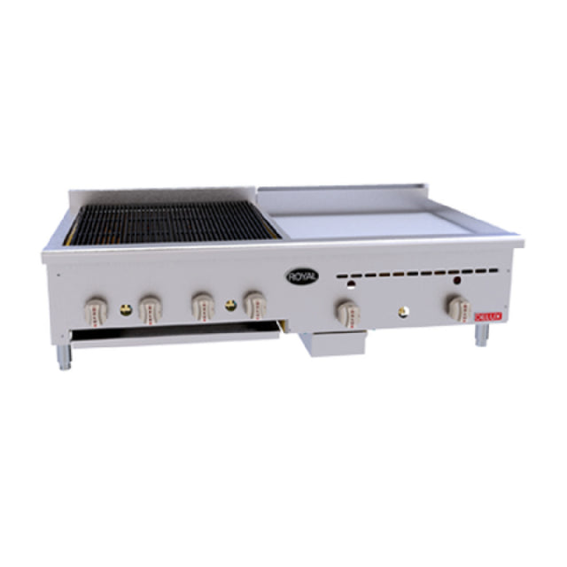 Royal Range Of California BG-4824_NAT Delux Series Charbroiler/Griddle Gas