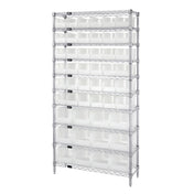 Quantum WR10-230240CL Bin System Unit Stationary Includes: (4) 74"H Posts