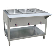 BK Resources STE-NG-3 Hot Food Table Natural Gas (3) Wells