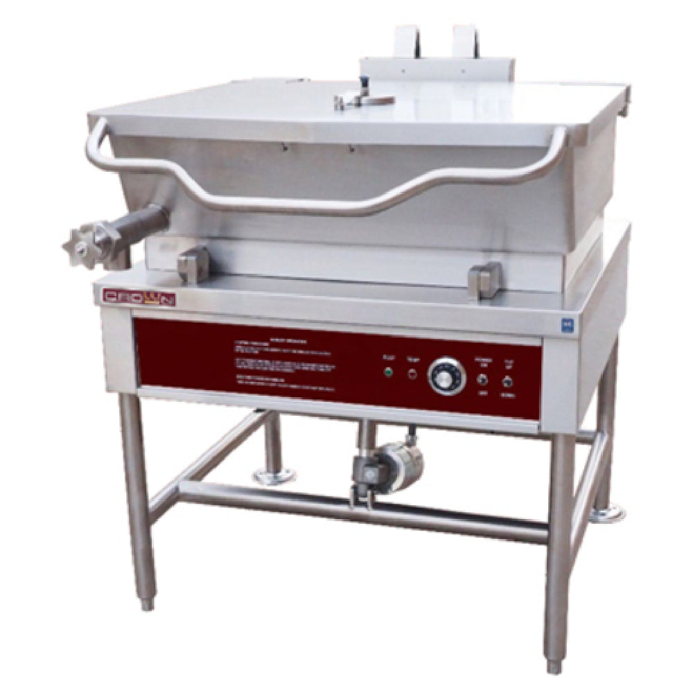 Crown Steam GLTS-40_NAT Tilting Skillet Gas 40 Gallon Capacity