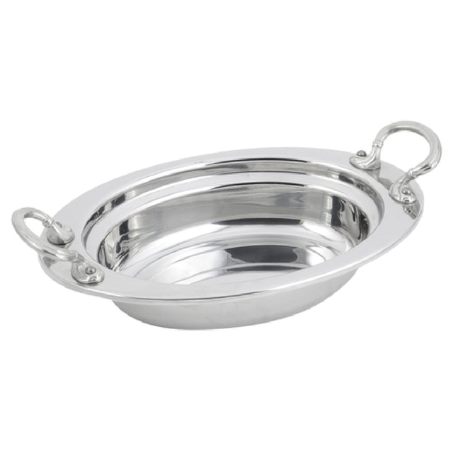 Bon Chef 5204HRSS Food Pan Full Oval 2 Qt. (64 Oz.) Capacity