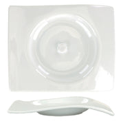 International Tableware VL-36 A.D. Saucer 5"W X 4"D X 5/8"H Organic Rectangle