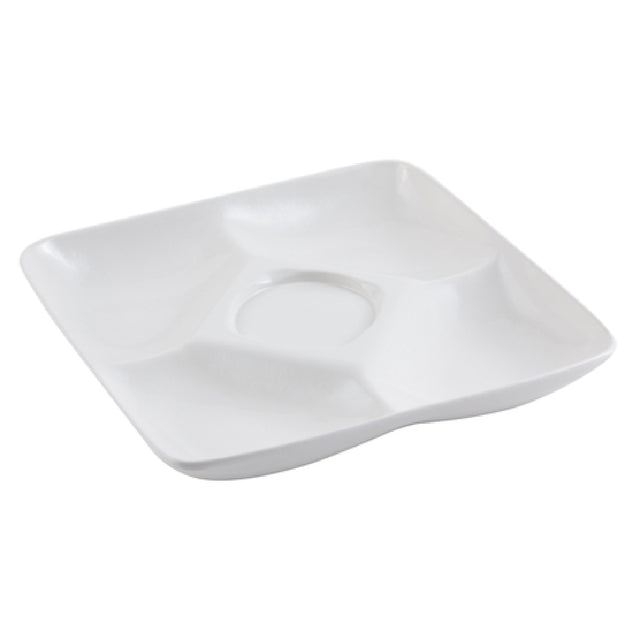 Bon Chef 9200BLKSPKLD Buffet Display Tray 11-3/16" X 11-3/16" 5-compartment